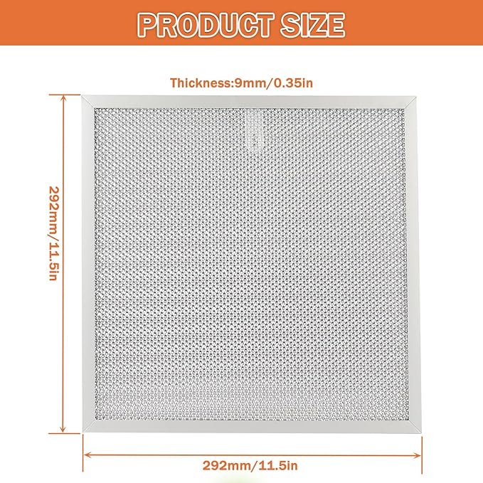 2 Pack S99010467 Range Hood Filter Replacement 5 Layer Aluminum Mesh Hood Grease Filter Fit for Broan Range Hood Filter BXT1 &Nutone AR1 series 99010467