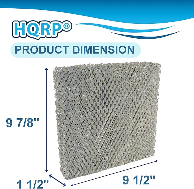 HQRP Water Filter compatible with Trane HUMD200, HUMD200A, HUMD200T, HUMD200ABA00B Whole House Humidifiers, American Standard BAYPAD01A1010A Replacement