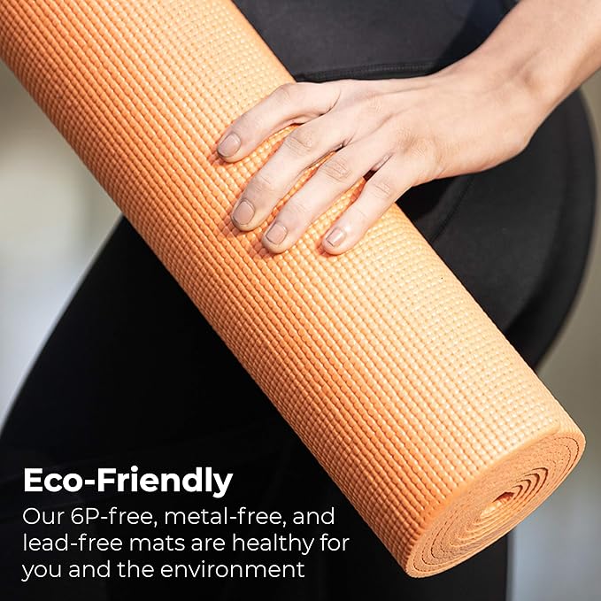 Hello Fit 10-Pack Yoga Mat, 68" x 24" Non Slip Exercise Mat, 4mm Thick Gym Mat for Fitness and Stretching, Bulk Non Toxic Yoga Mats for Schools and Studios-FlexoryFit