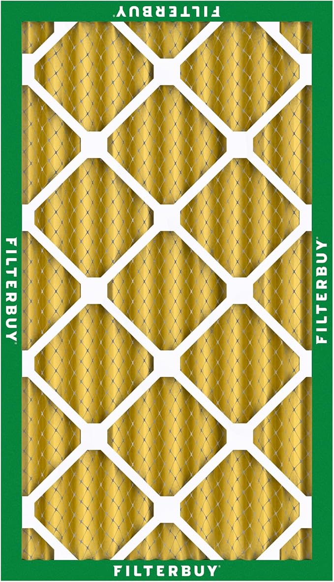 Filterbuy 16x25x4 Air Filter MERV 11 (MPR 1200) Allergen Defense Replacement (6-Pack), Electrostatic Pleated HVAC AC Furnace Filters, Made in USA (Actual Size: 15.50 x 24.50 x 3.63)