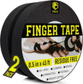 EAGLES Finger Tape | Residue Free Skin Friendly Strong Athletic Sports Tape | 0.5” x 45 Ft for BJJ Jiu Jitsu Grappling MMA Hand Knob Tape Rock Climbing Weight Training Wrestling Volleyball Black