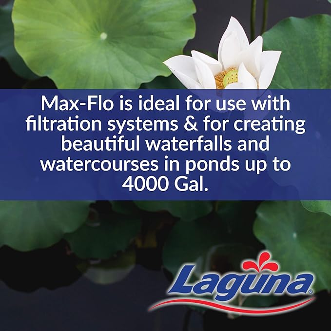 Laguna Max-Flo 2000 Electronic Waterfall and Filter Pump for Ponds Up to 4000-Gallon