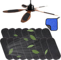 Ceiling Fan Filters,Unscented Activated Coconut Shell Carbon Ceiling Fan Air Filters, Easy-Stick Universal Fit Filters,Bringing Fresher and Cleaner Air,15 Pack