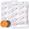 4Pcs 500 Gram Rechargeable Desiccant Packs, Indicating (Orange to Dark Green) Silica Packets, Gun Safe Dehumidifier, Silica Gel Packets for Storage, Desiccant Moisture Absorbers