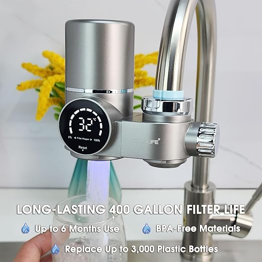 Combo Eurolife Faucet Mount Water Filter EL-LS-A13, LED Sink Water Filter - Image 8