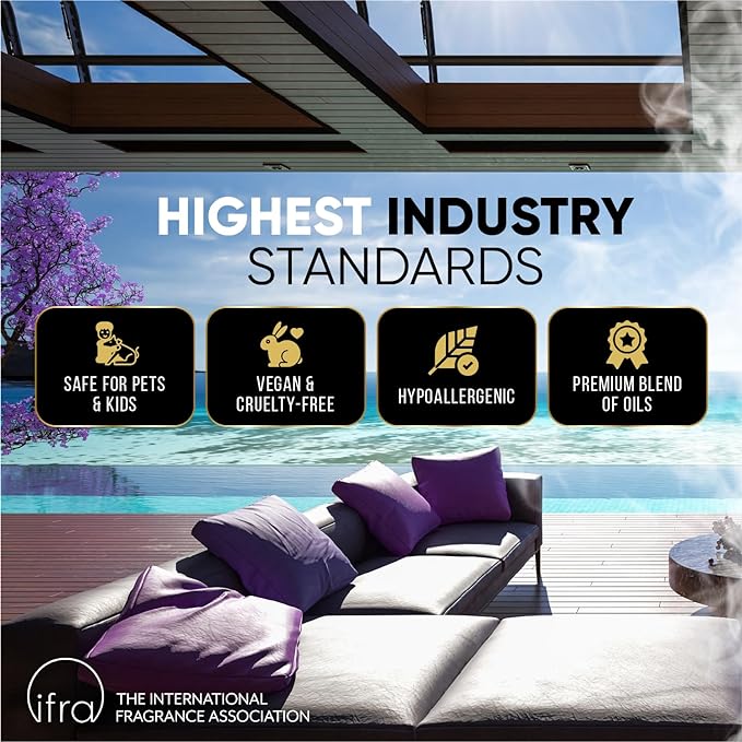 Luxury Hotel Diffuser Oil for Hotels and Homes - Aromatherapy Oils for use with an Essential Oil Diffuser at Home - Fragrance-Scent Diffuser Oil Blend (Midnight in Miami) 4.05fl oz (120ml)