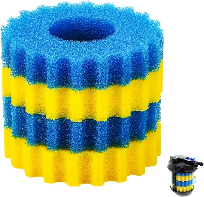 Replacement Sponge Filter Media Pad Compatible with VIVOHOME/VEVOR/VIVOGROW 1580/1840 GPH Biological Pond Filter, fit for SUNSUN CPF-2500/3500 Pressure Pond Filter for Koi Fish Pond Filter