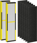 FLT4825 Replacement Filter B Fit for Germ Guardian Air Purifier, ac4825e Replacement Filter Fit for ac4825 AC4825 AC4300 AC4900 AC4825DLX AC4850 CDAP4500 AP2200, 2 True HEPA + 6 Carbon Filters