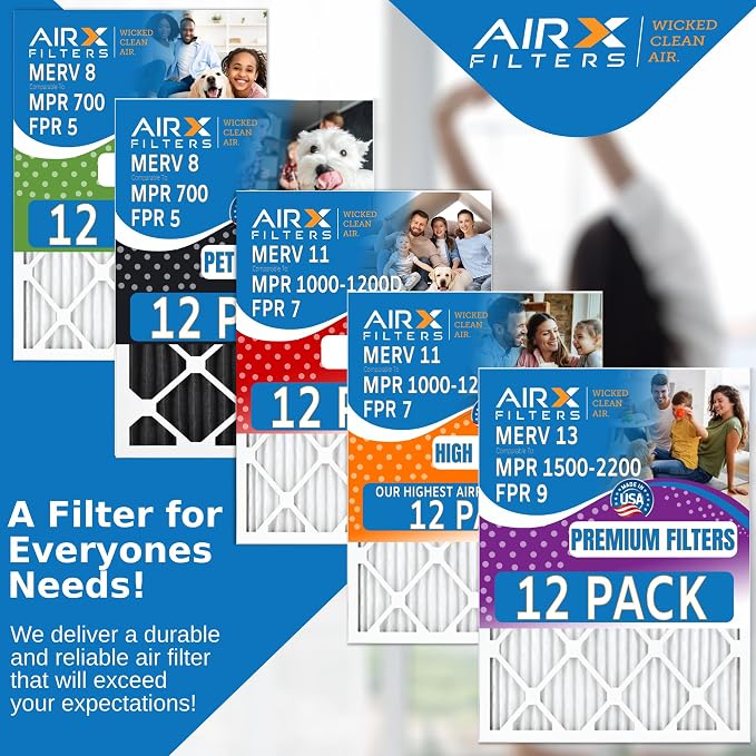 19.75x21.5x1 Air Filter MERV 11 Rating, 12 Pack of Furnace Filters Comparable - Image 5