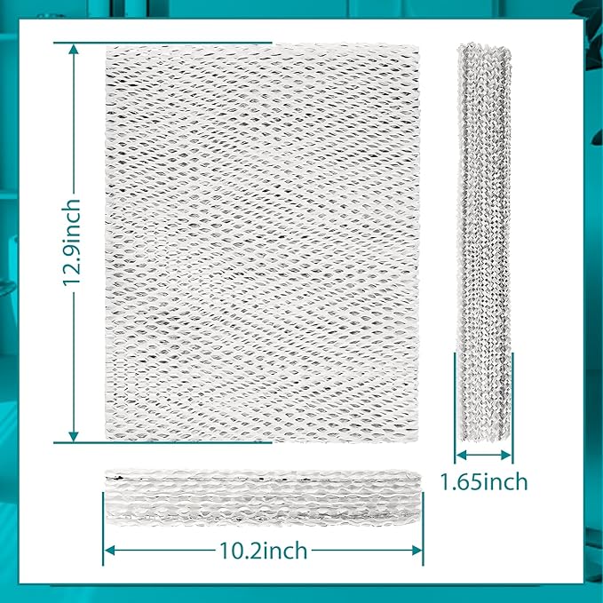 HASMX 1-Pack HC26E1004 Humidifier Filter Replacement Pad for Honeywell HE200A, HE260A, HE260B, HE265A, HE265B, ME360, HE360A, HE360B, HE365A Humidifier Wicking Filter - Dimensions: 10" x 13" x 1-5/8"
