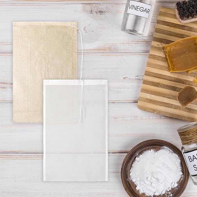 6 Pack Nylon Nut Milk Bag 12 x 8 Inch Cheese Cloth Bags Cheesecloth for Straining Yogurt Strainer 200 Mesh Multiple Straining Washable Bag for Juice Coffee Yogurt Tea