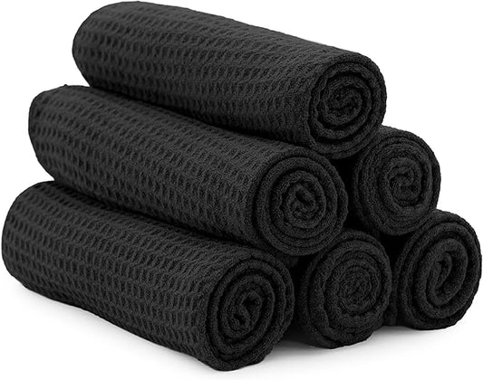 S&T INC. Microfiber Gym Towels, Yoga Towel for Home and Gym Bag, 16 Inch x 27 Inch, 6 Pack-FlexoryFit