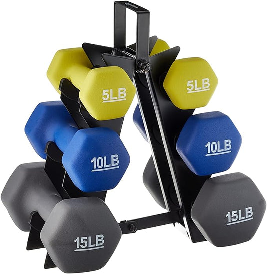 Amazon Basics Neoprene Dumbbell Hand Weights for Exercise and Muscle Toning-FlexoryFit