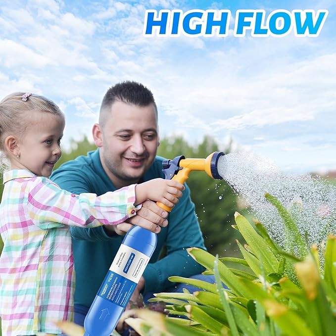RV Inline/Marine Water Filter With Flexible Hose Protector, Reduce Bad Taste, Odors, Rust, Fluoride, Chlorine and Sediment in Drinking Water (2 Pack)