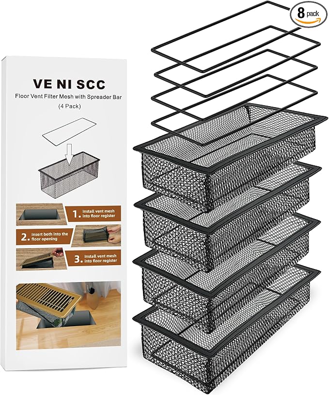 Floor Vent Screen Net, Air Vent Filter Mesh by VE+NI+SCC