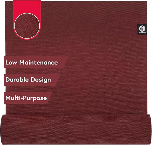 Manduka X Yoga Mat 71" - 5mm | High Performance Fitness Mat | Durable Design | Yoga, Outdoors, Stretching | 71 x 24 inches-FlexoryFit