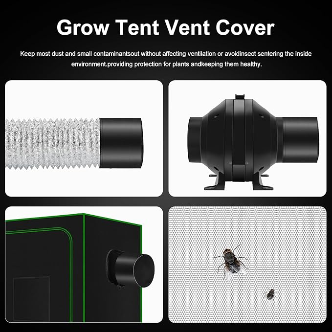 MELONFARM Air Filtration Kit, 8 Ft Ducting & Rubber Coupler, Air Cooling and - Image 8