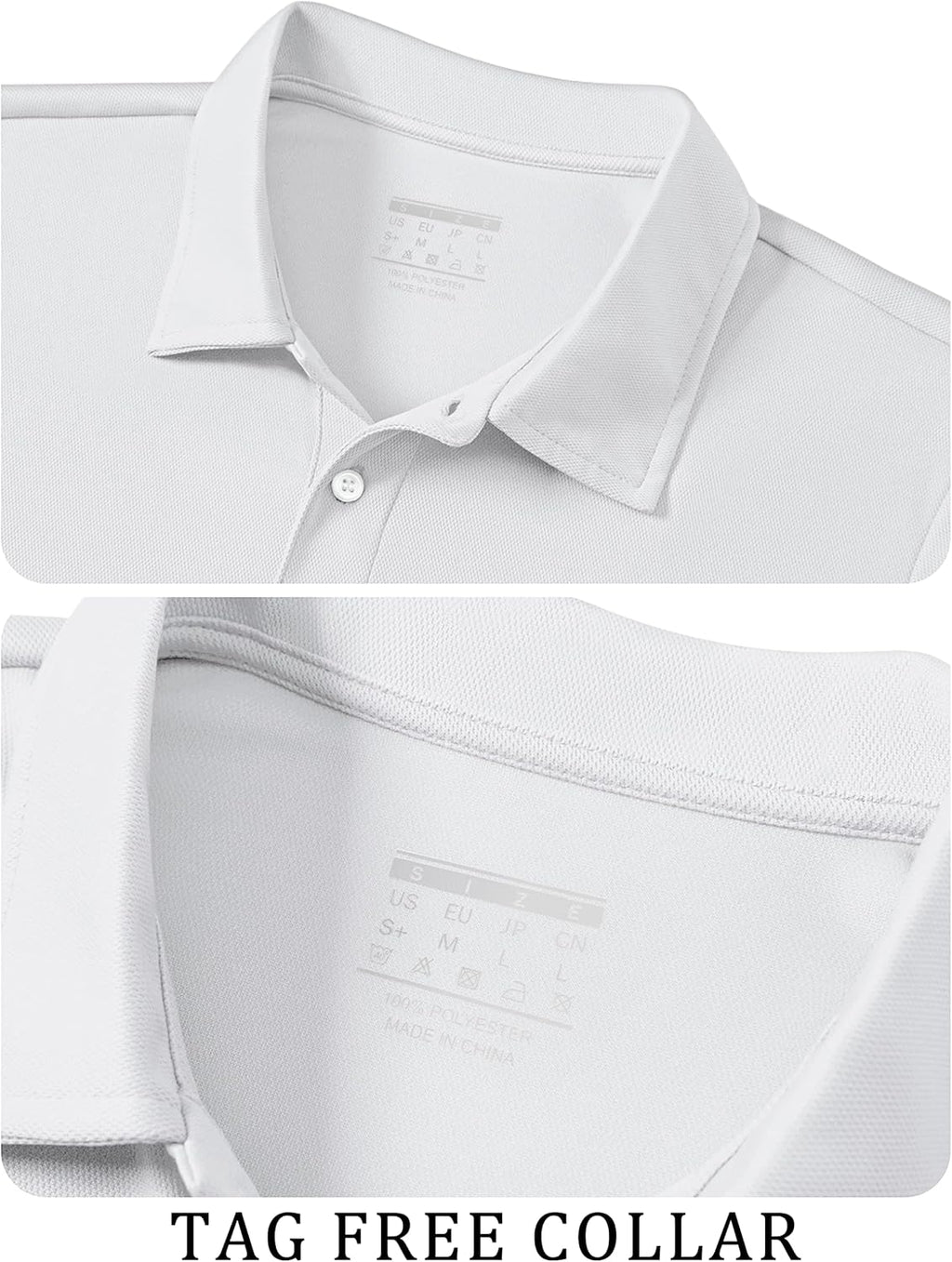TACVASEN Mens Golf Shirt Dry Fit Mens Polo Shirts Short Sleeve Performance Golf Polos for Men with Collar Work Shirts