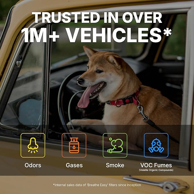 Spearhead Odor Defense Breathe Easy AC & Heater Cabin Filter | Fits Various 2003-25 Acura/Honda Like OEM | Up to 25% Longer Lasting w/Activated Carbon (BE-134)