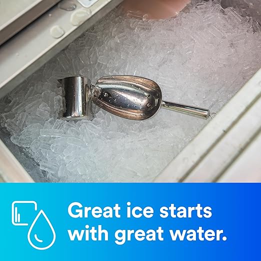 3M Water Filtration Products System for Commercial Ice Maker Machines ICE120-S, Reduces Sediment, Microplastics, Chlorine Taste and Odor, Cysts, Inhibits Scale, 1.5 GPM, 9,000 Gallon Capacity