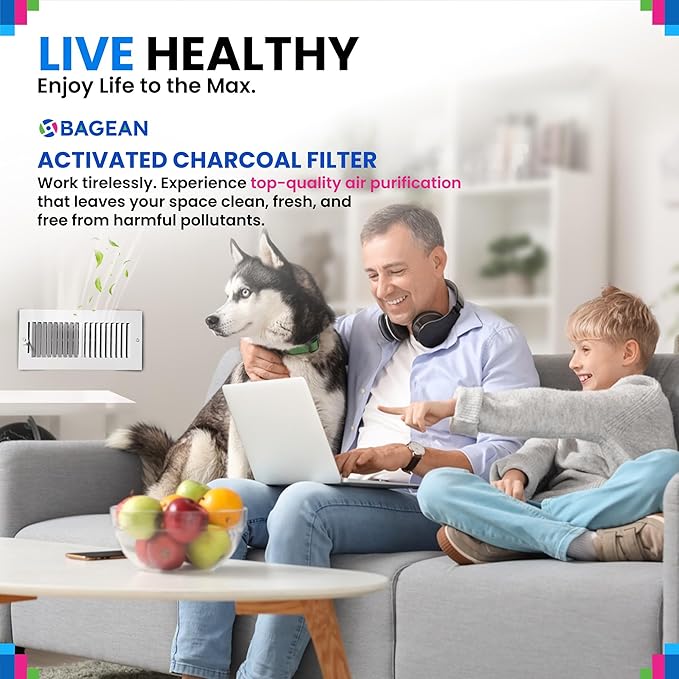 Cut to Fit Activated Carbon Filter Sheet 12” x 48” - Activated Carbon Air Filter for Air Purifiers Window AC Air Vent And More - Charcoal Filters Absorb Odors & Freshens the Air (1-Pack)