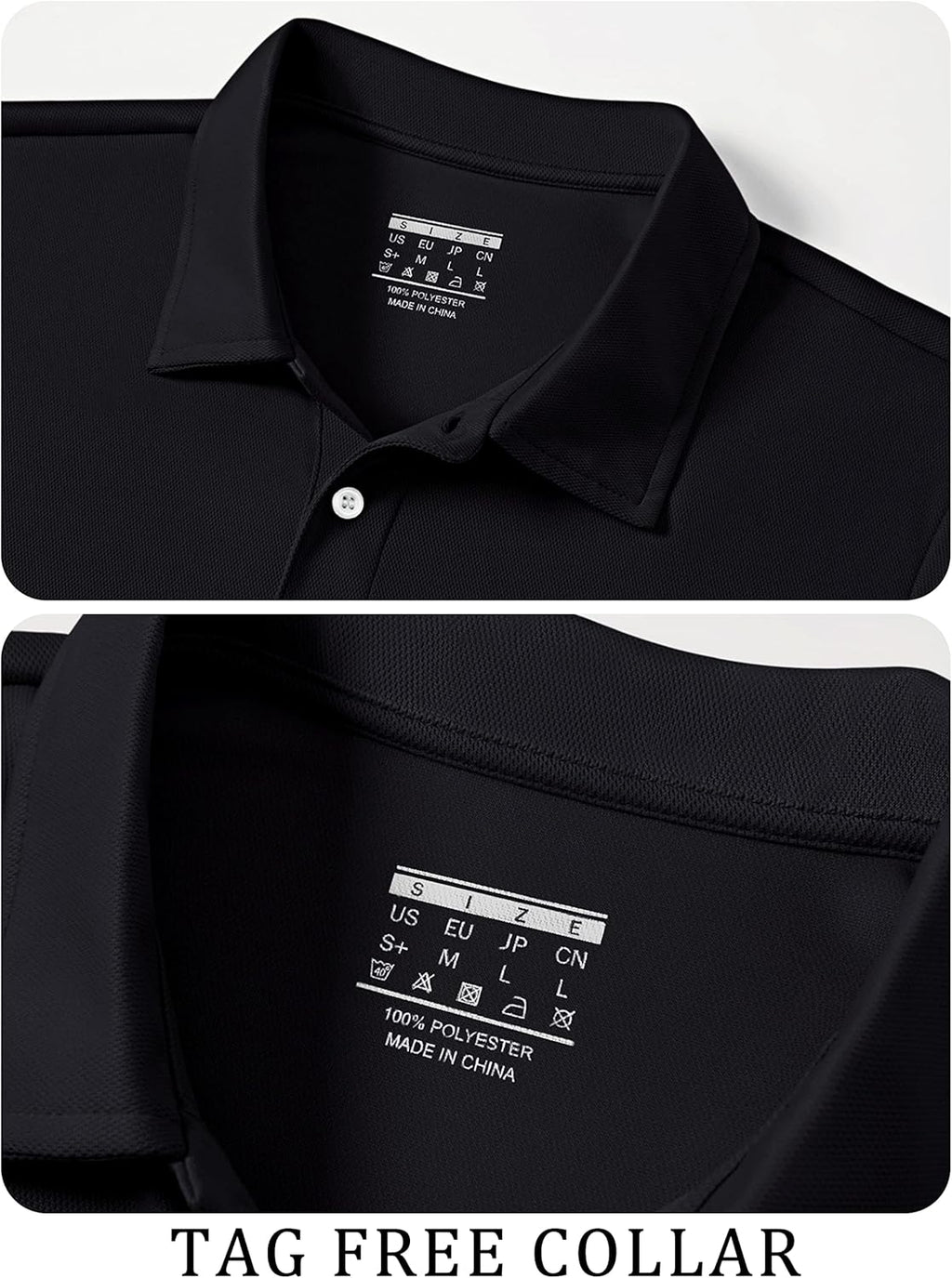 TACVASEN Mens Golf Shirt Dry Fit Mens Polo Shirts Short Sleeve Performance Golf Polos for Men with Collar Work Shirts