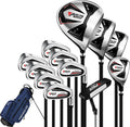 PGM Men's Oversea 9/12 Pieces Complete Golf Club Set with High-Strength Thin Face Design 460cc Driver High Forgiveness Ideal for Beginners