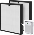 F1 Replacement Filter Compatible with Ameifu F1 Double-Sided Air Filter Purifier for Home Large Room Up to 2200 Sq Ft, 3-in-1 Filter of Premium Filters and Activated Carbon, 2 Pcs (1 Set)
