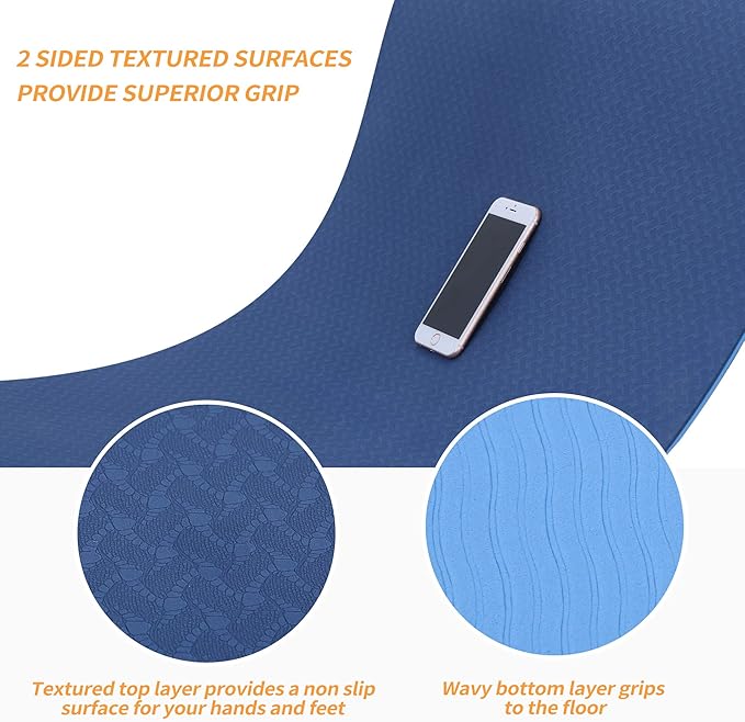 Yoga Starter Kit - 11-Piece Set with Yoga Blocks, Strap, Ball, Mat, Carrying Strap, Net Bag, Cooling Towel-FlexoryFit