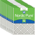 Nordic Pure 16x25x1 Pleated MERV 13 Air Filters 12 Pack by NordicPure