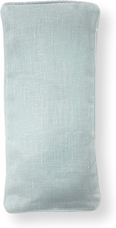 Organic Linen Eye Pillow - Lavender & Flaxseed for Relaxation, Yoga, Stress Relief - Microwavable Heating Pad & Cool Compress - Made in USA - Gifts for Meditation-FlexoryFit