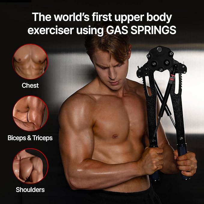 (New) GD Muscle Pump Chest Expander Upper Body Strengthener, Chest Workout for Men, Workout Equipment Shoulder Muscle Training Fitness Equipment, Arm Exerciser-FlexoryFit