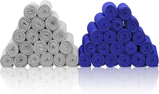 Cooling Towels 40 Pack 40"x 12", 160gsm Bulk Cool Towels, Soft Breathable, Super Absorbent, Quick Cold Towel, for Bowling, Yoga, Travel, Camping, Golf, Football, Hiking, Outdoor Work-FlexoryFit