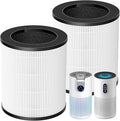 2 Pack M03 Filter Replacement Compatible with MOOKA M03 & B-D03 Air Purifi-er for Home Large Room up to 1500 ft², 3-in-1 HEPA filter with High-Efficiency Activated Carbon filter
