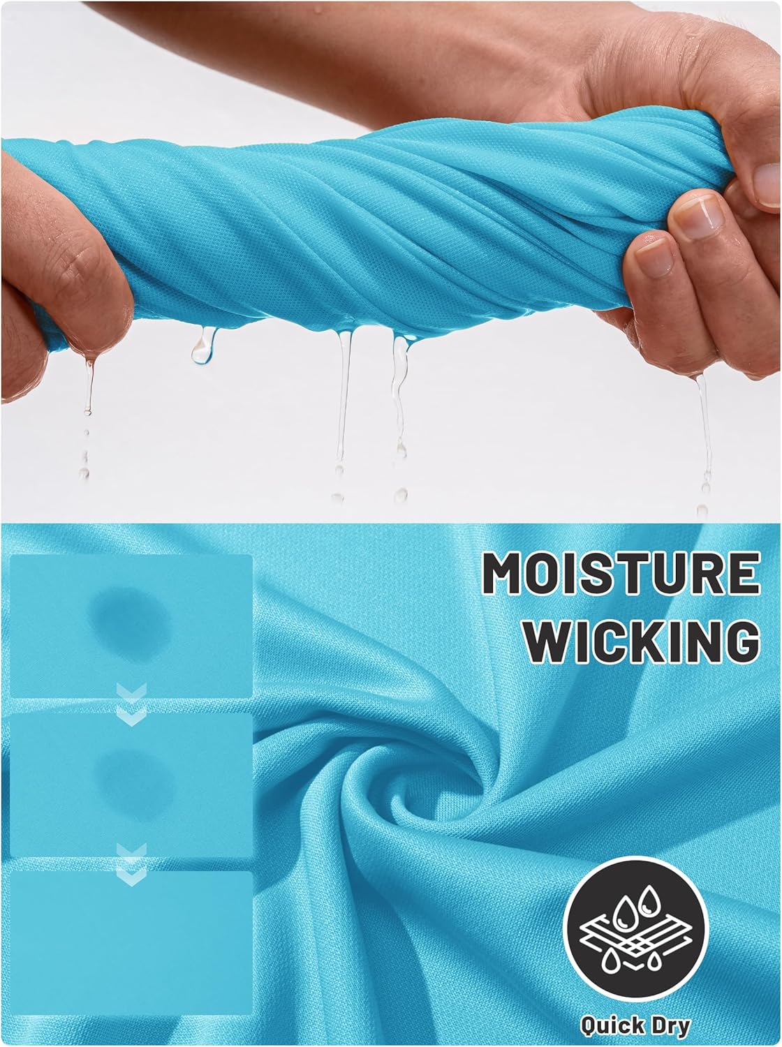 TACVASEN Mens Golf Shirt Dry Fit Mens Polo Shirts Short Sleeve Performance Golf Polos for Men with Collar Work Shirts