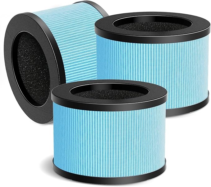 MK01 MK06 Air Filter Replacement Compatible with Aroeve MK01 MK06 Air Purifier,4-in-1 True HEPA Filter for ToLife TZ-K1,Kloudi DH-JH01,MJ012H,FreAire HAP601& KN6391 Air Purifier,Standard Version