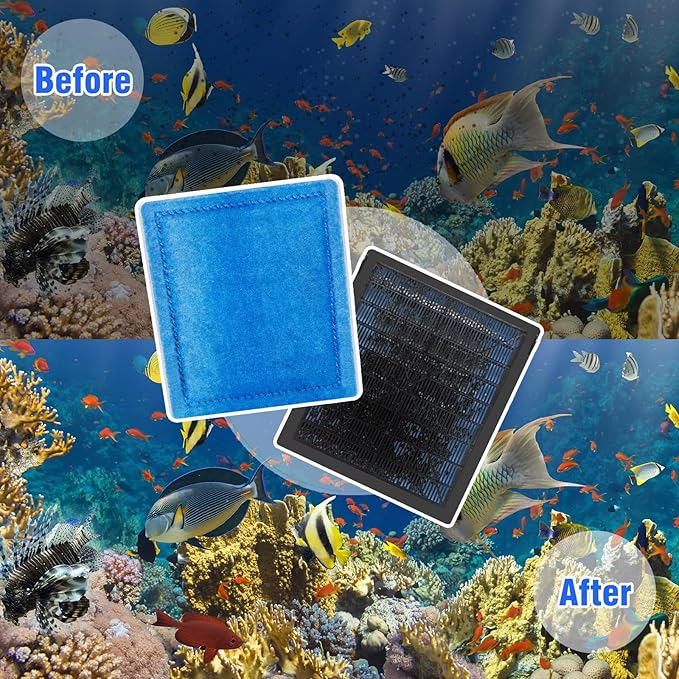 6-Pack Aquarium Filter Replacement Cartridges for Marineland Rite-Size C & Aqua-Tech EZ-Change #3,Fit for PRO Power Filters 200/275/350/375