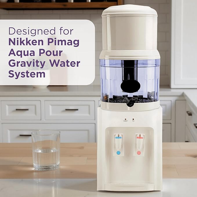 Ceramic Water Filter Replacement 1364 for PiMag Nikken Aqua Pour Gravity Water Dispenser 1360, Durable Ceramic Pre Filter for Nikken Products Filtration System,Reduce Fine Sediment & Particles, 2 Pack