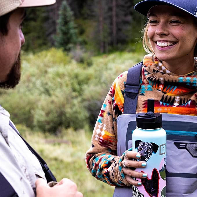 IRON °FLASK Camping & Hiking Hydration Flask - 64 oz Cobalt - Image 9