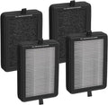 4 Pack LV-H128 Replacement Filter for Levoit Air Purifier , Compatible with LV-H128 / PUURVSAS (HM669A) / ROVACS (RV60)Air Purifier, 3-Stage H13 True HEPA Filtration System, Replace Part #LV-H128-RF