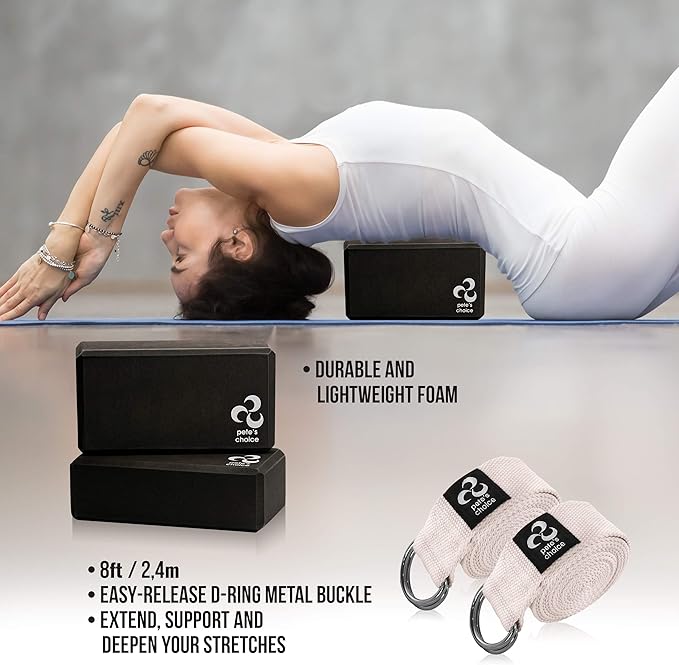 2-PACK or 5-PACK Yoga Exercise Adjustable Straps 8Ft | BONUS eBook | with Durable D-Ring For Pilates & Gym Workouts | Hold Poses, Stretch, Improve Flexibility & Maintain Balance-FlexoryFit