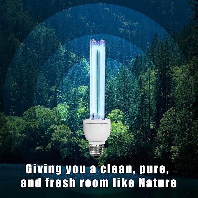 BAIMNOCM UVC Light Bulb, UV Light Bulb 25 Watt, UV-C Lamp 254nm Ozone Free, 1 Count