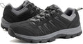OL OUTJET LEGEND Men's Waterproof Hiking Shoes Leather Comfortable Lightweight Anti-Slip Outdoor Walking Work Sneakers