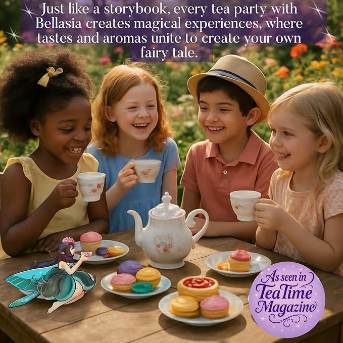 Bellasia Tea Sweet Dreams for Kids Using Real Fruit Pieces - Caffeine Free Herbal Tea Blend with Real Ingredients & Balanced Flavor- Add Loose Leaf Tea to Your Child’s Routine for A Fun & Tasty Drink. 20-25 Cups