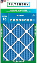 Filterbuy 14x25x2 Air Filter MERV 13 (MPR 1900) Health Defense Replacement (1-Pack), Electrostatic Pleated HVAC AC Furnace Filters, Made in USA (Actual Size: 13.50 x 24.50 x 1.75)