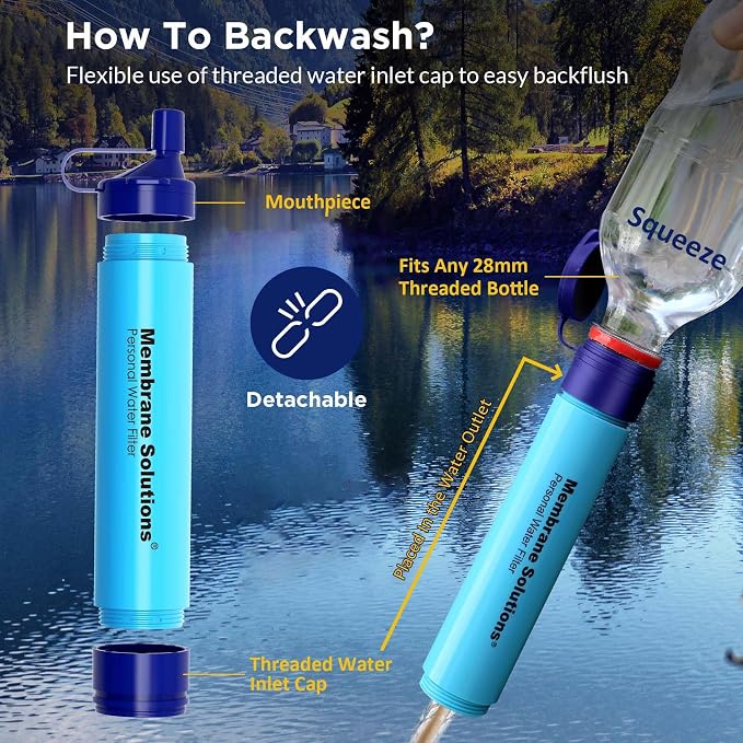 Membrane Solutions Straw Water Filter S1, NSF/ANSI 42&372&401 certificated - Image 6