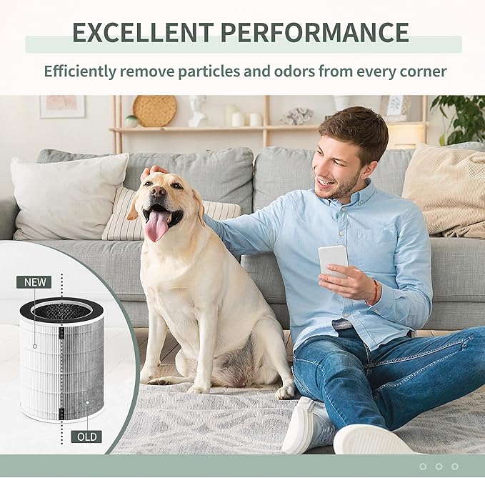 Mage and Max HEPA Replacement Filter Compatible with Afloia Air Pu-rifier MAX/MAGE/MAGE PRO, Honati MAX AP2202I and Sans Large room Air Pu-rifiers, 2-Pack for B088R4JWW3/B0922N7WRH