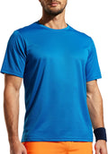 MIER Men's Quick Dry Workout Shirts Moisture Wicking Running Athletic Performance T-Shirts Recycled Polyester Top Tee