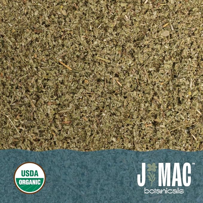 J Mac Botanicals, Organic Rubbed Sage (4 oz), Certified USDA Organic, Dried Rubbed Sage Leaf. Culinary Grade-excellent for sausage making, fresh Albanian harvest-FlexoryFit