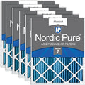 Nordic Pure 12x12x1 (11 3/4 x 11 3/4 x 3/4) Pleated MERV 7 Air Filters 6 Pack